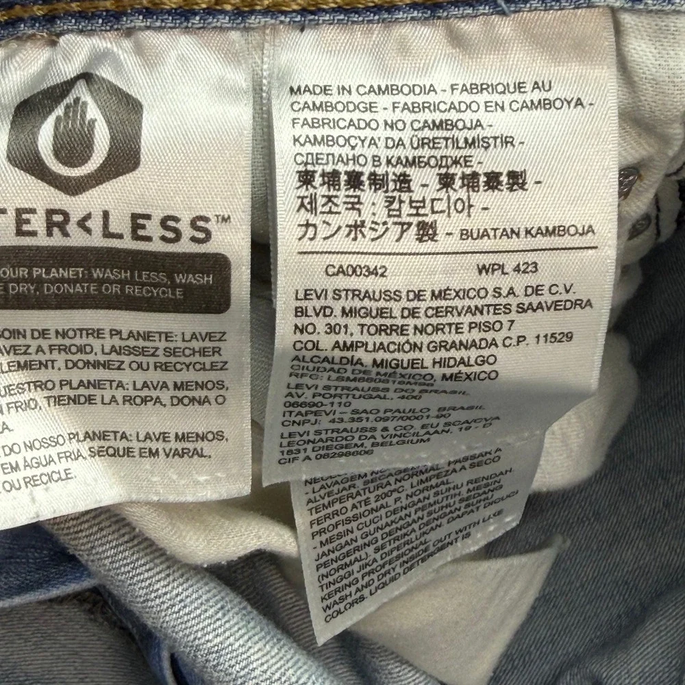 Levi's 569 Jeans Mens Loose Straight Light Wash Blue 36x28 Denim Y2K Baggy Fit